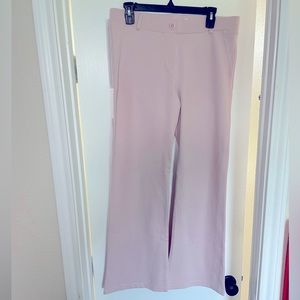 Betabrand pink bootcut pants